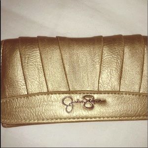 NWOT Gold Jessica Simpson wallet